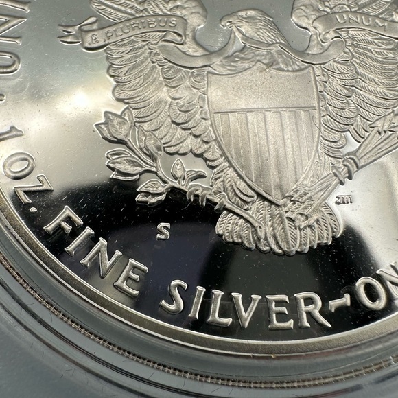 1987-S Proof American Silver Eagle w/ COA & Boxes - Picture 9 of 12